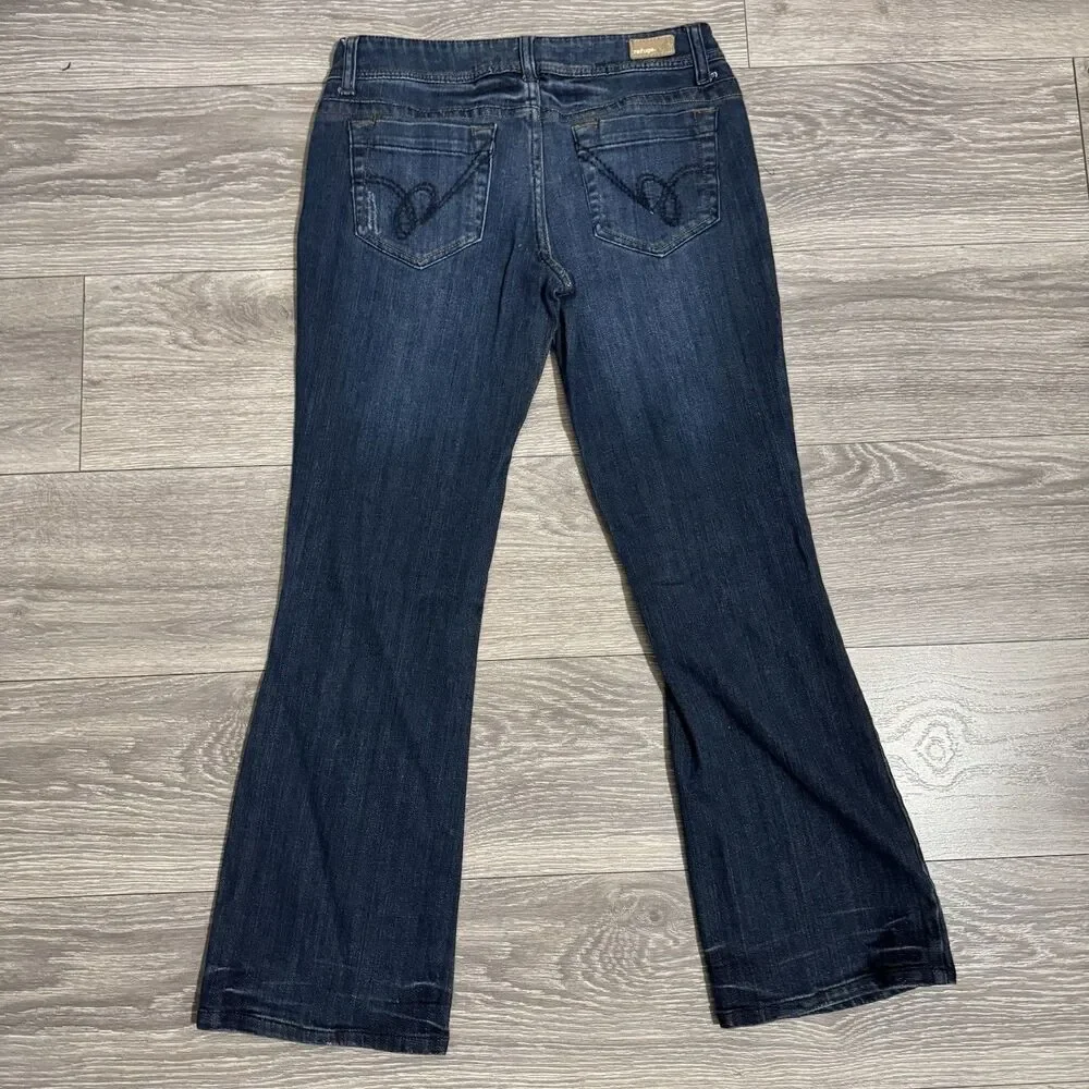 Refuge Women Blue Wide Flared‎ Leg Short Rise Y2K Size 7S